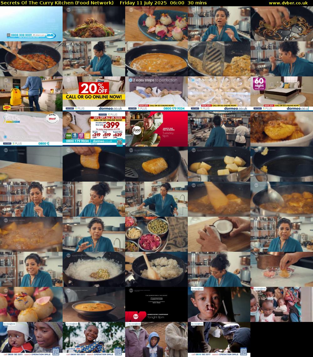 Secrets Of The Curry Kitchen (Food Network) Friday 11 July 2025 06:00 - 06:30