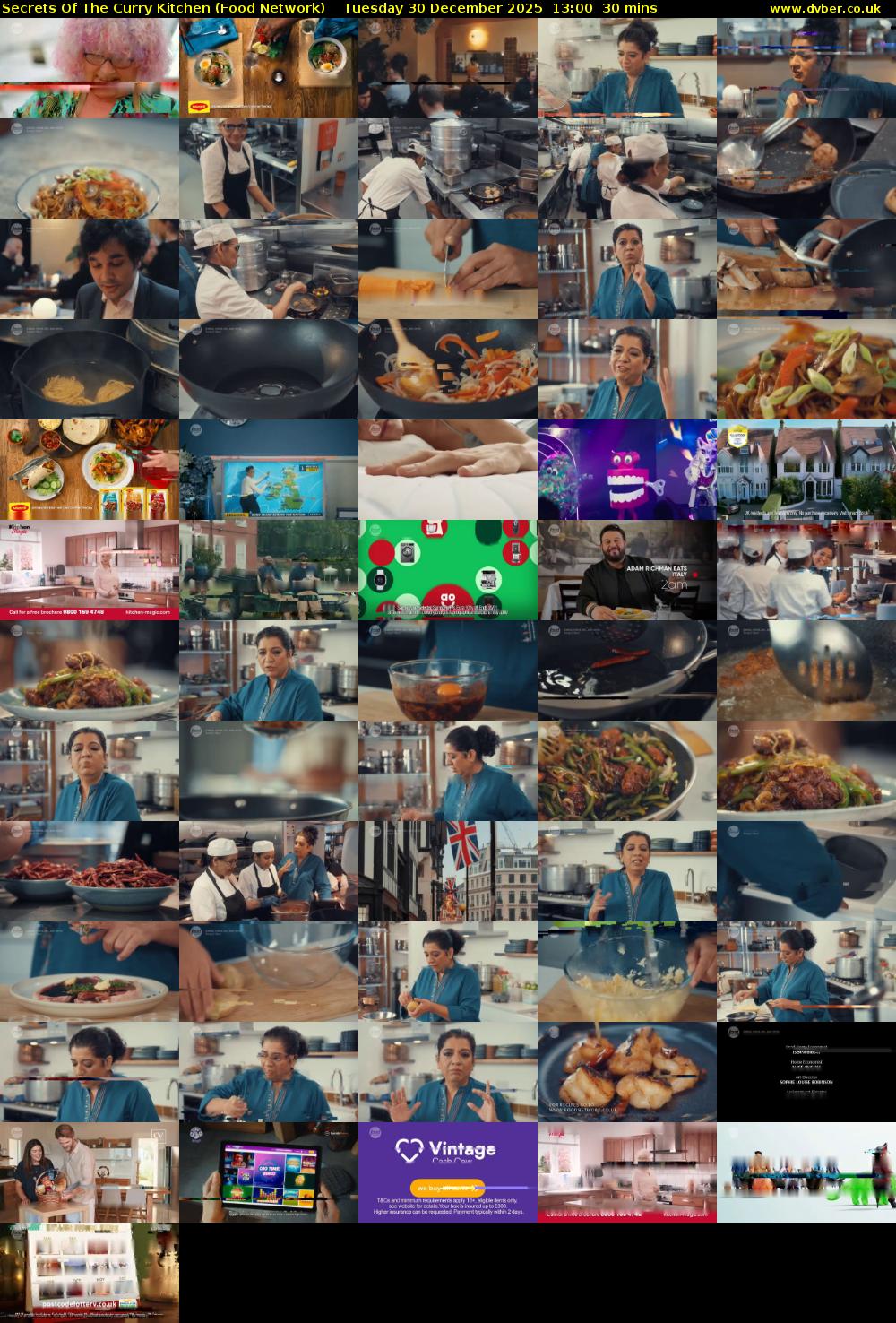Secrets Of The Curry Kitchen (Food Network) Tuesday 30 December 2025 13:00 - 13:30