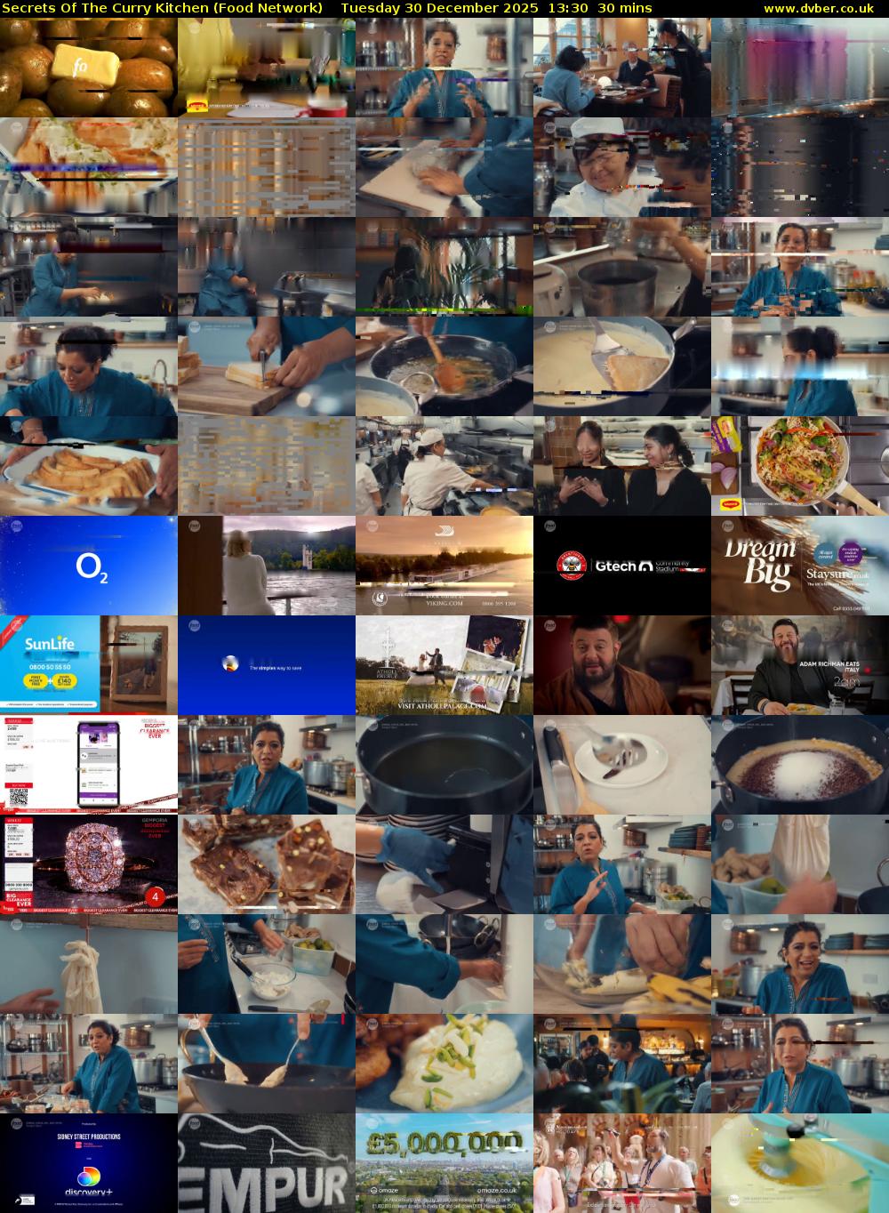 Secrets Of The Curry Kitchen (Food Network) Tuesday 30 December 2025 13:30 - 14:00