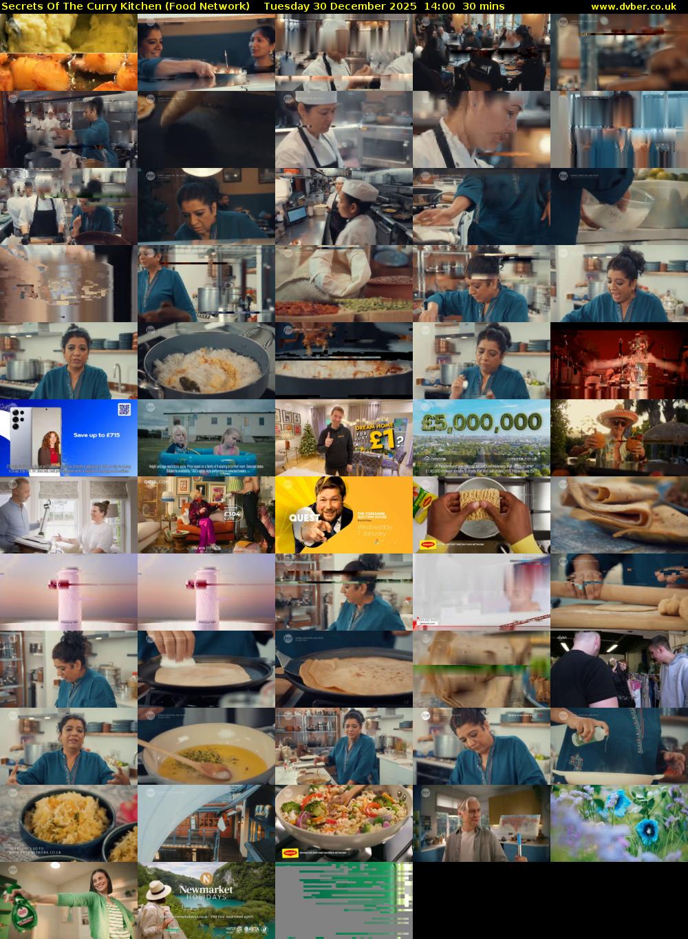Secrets Of The Curry Kitchen (Food Network) Tuesday 30 December 2025 14:00 - 14:30