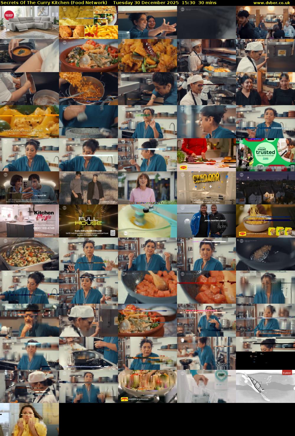 Secrets Of The Curry Kitchen (Food Network) Tuesday 30 December 2025 15:30 - 16:00