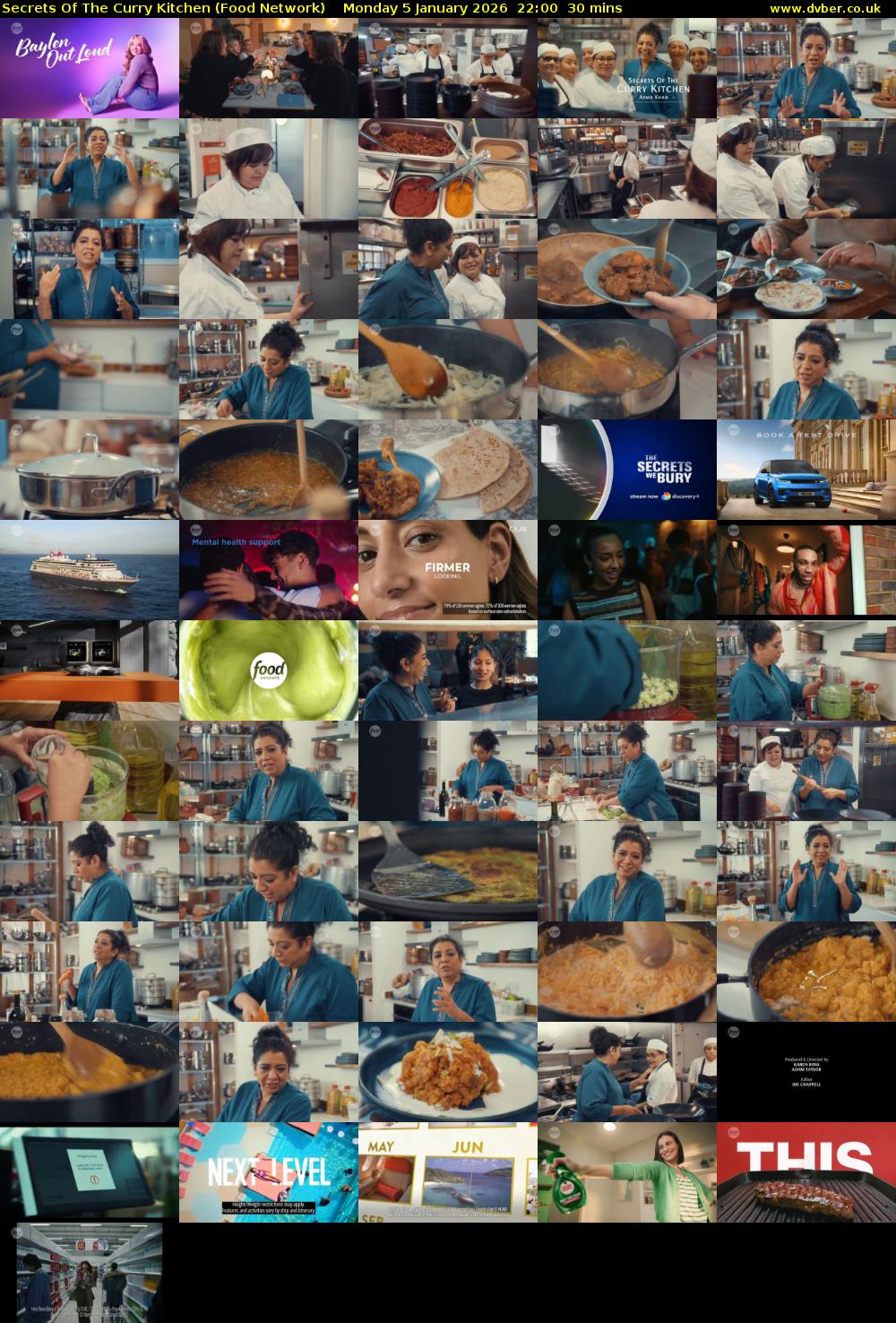 Secrets Of The Curry Kitchen (Food Network) Monday 5 January 2026 22:00 - 22:30