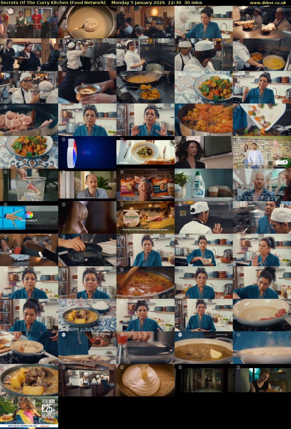 Secrets Of The Curry Kitchen (Food Network) Monday 5 January 2026 22:30 - 23:00