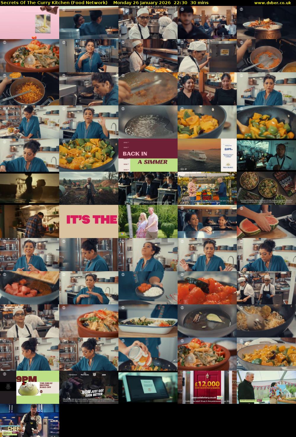 Secrets Of The Curry Kitchen (Food Network) Monday 26 January 2026 22:30 - 23:00