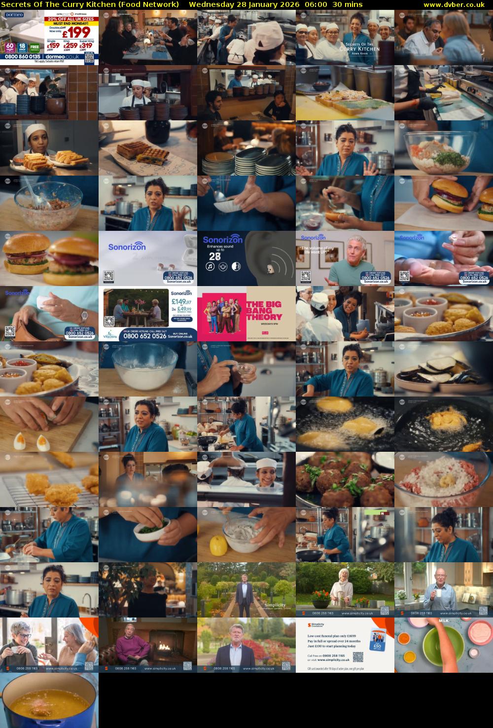 Secrets Of The Curry Kitchen (Food Network) Wednesday 28 January 2026 06:00 - 06:30