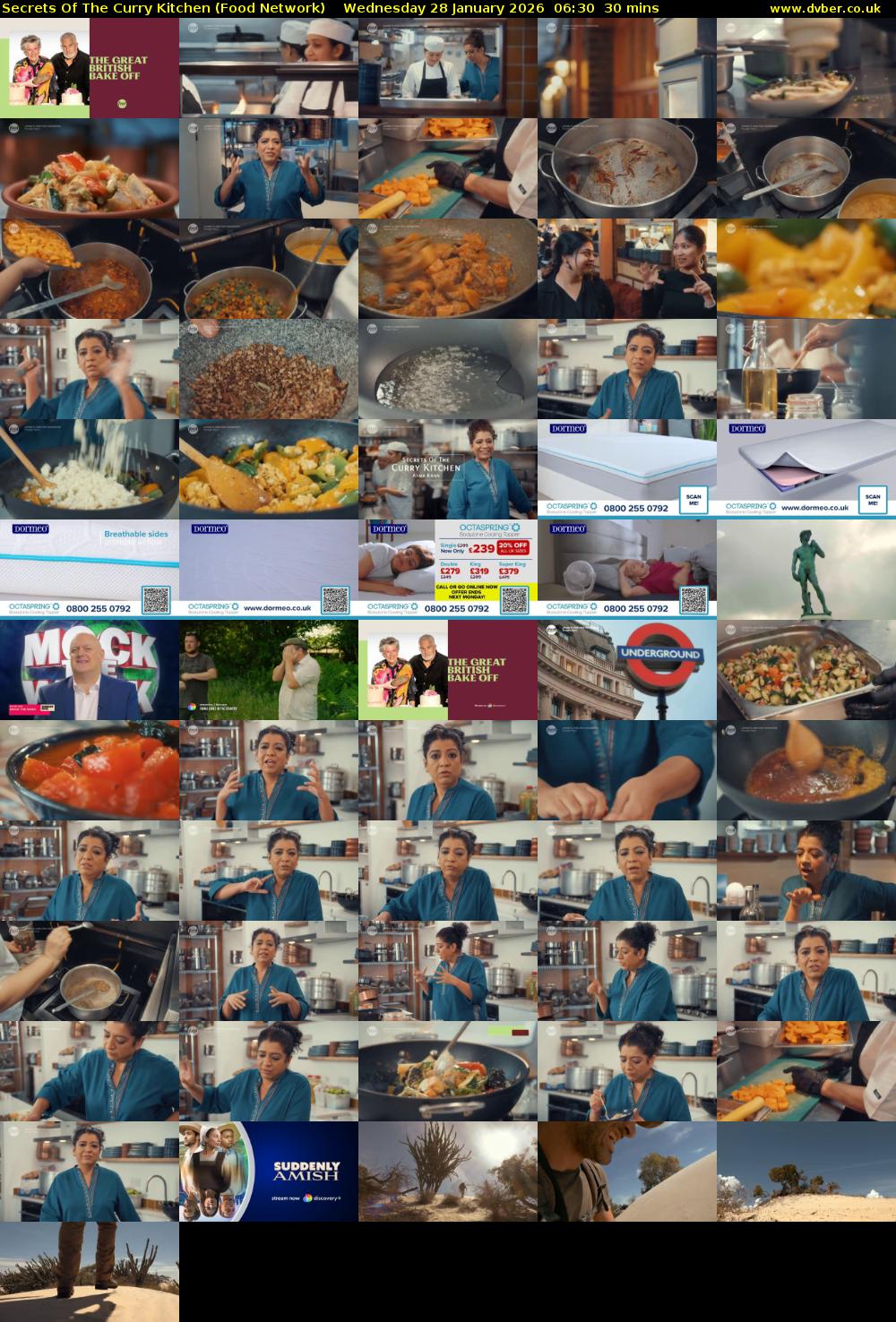 Secrets Of The Curry Kitchen (Food Network) Wednesday 28 January 2026 06:30 - 07:00