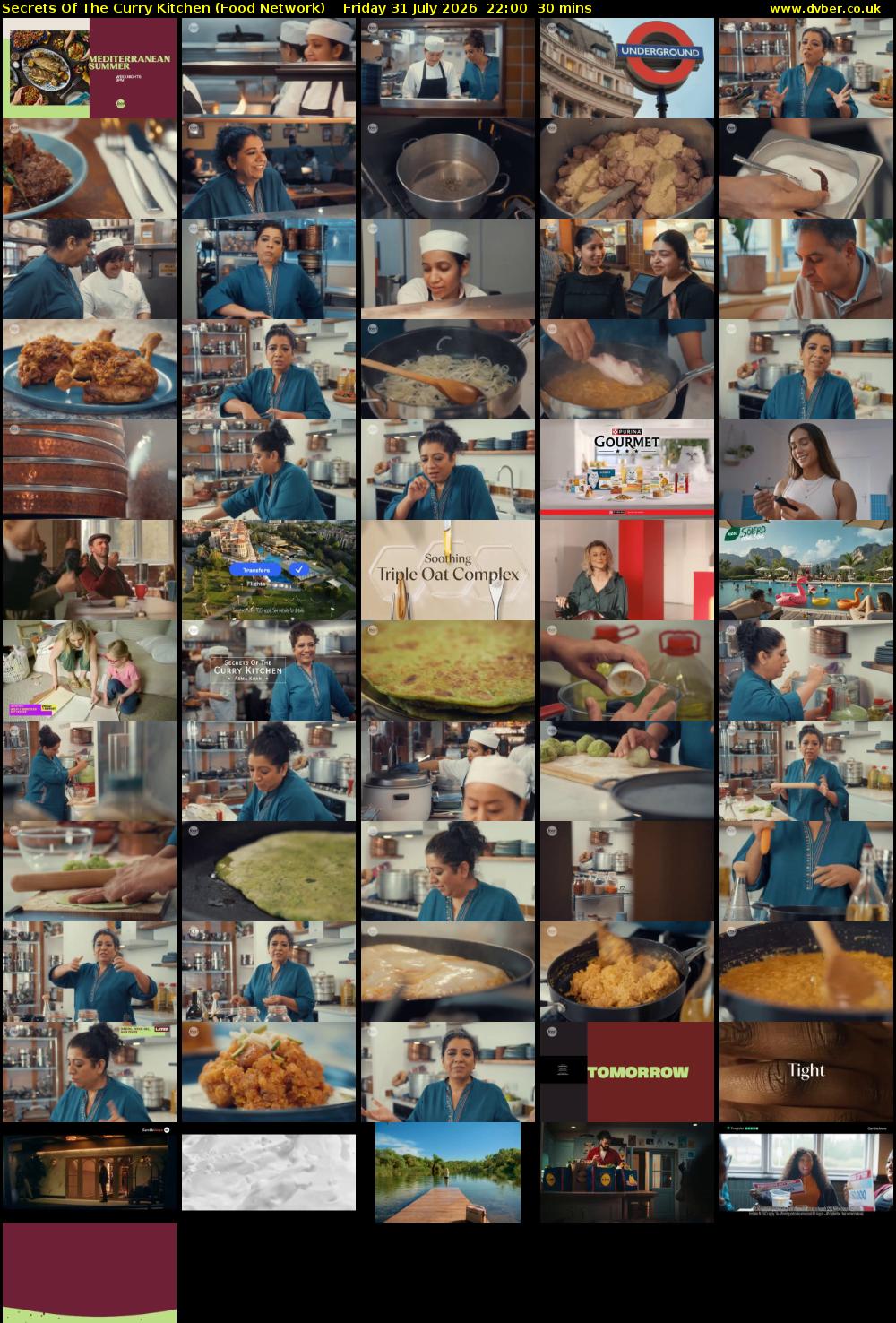 Secrets Of The Curry Kitchen (Food Network) Friday 31 July 2026 22:00 - 22:30