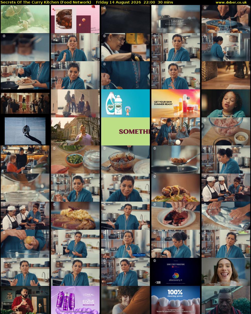 Secrets Of The Curry Kitchen (Food Network) Friday 14 August 2026 22:00 - 22:30