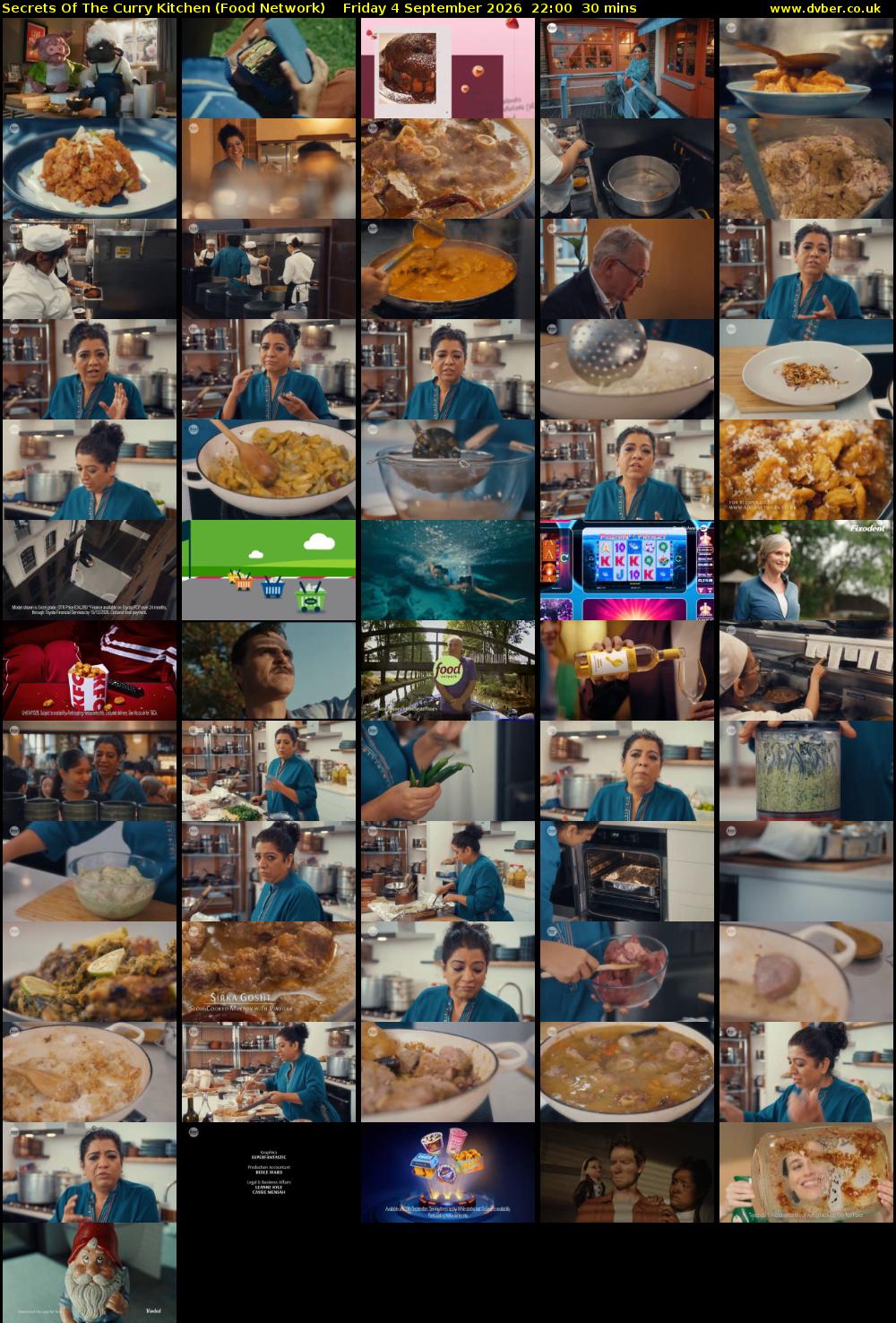 Secrets Of The Curry Kitchen (Food Network) Friday 4 September 2026 22:00 - 22:30