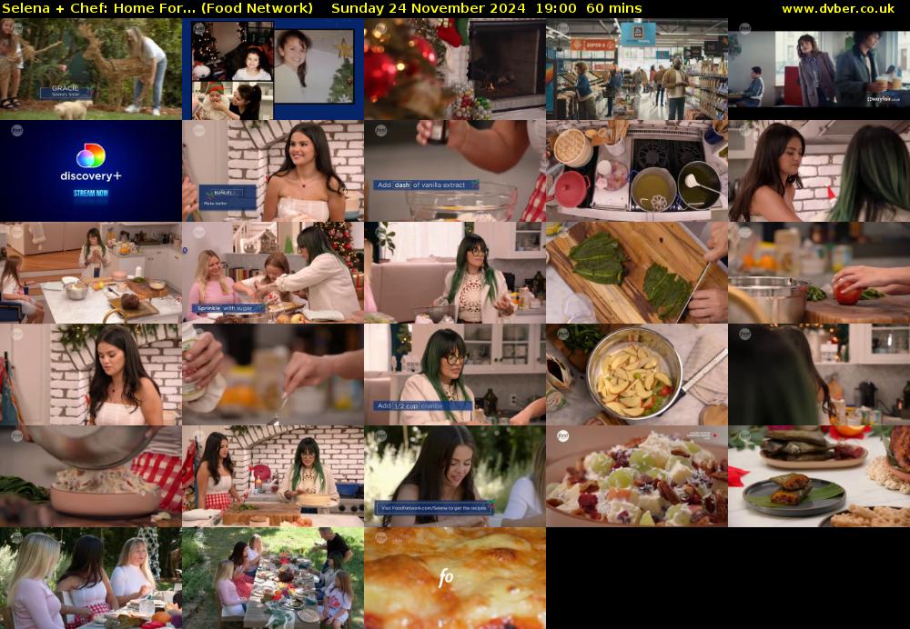 Selena + Chef: Home For... (Food Network) Sunday 24 November 2024 19:00 - 20:00