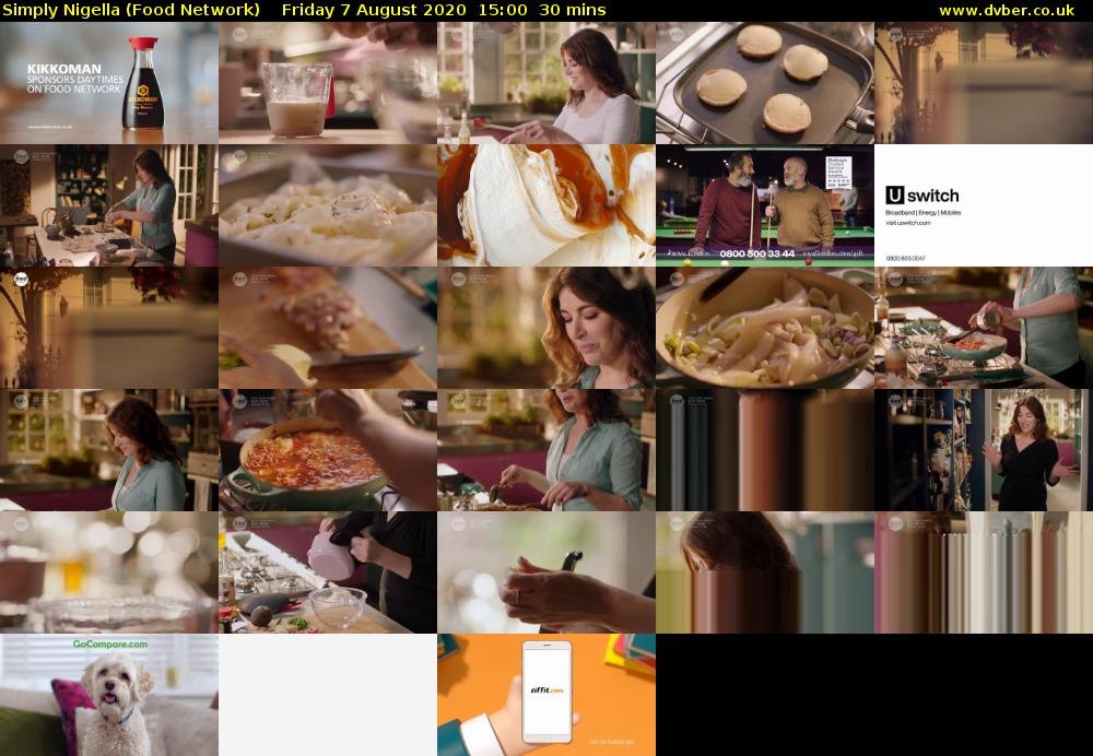 Simply Nigella (Food Network) Friday 7 August 2020 15:00 - 15:30
