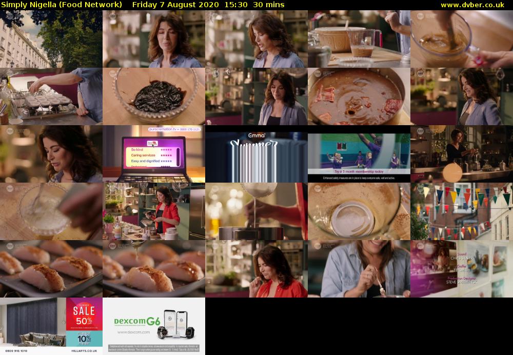Simply Nigella (Food Network) Friday 7 August 2020 15:30 - 16:00