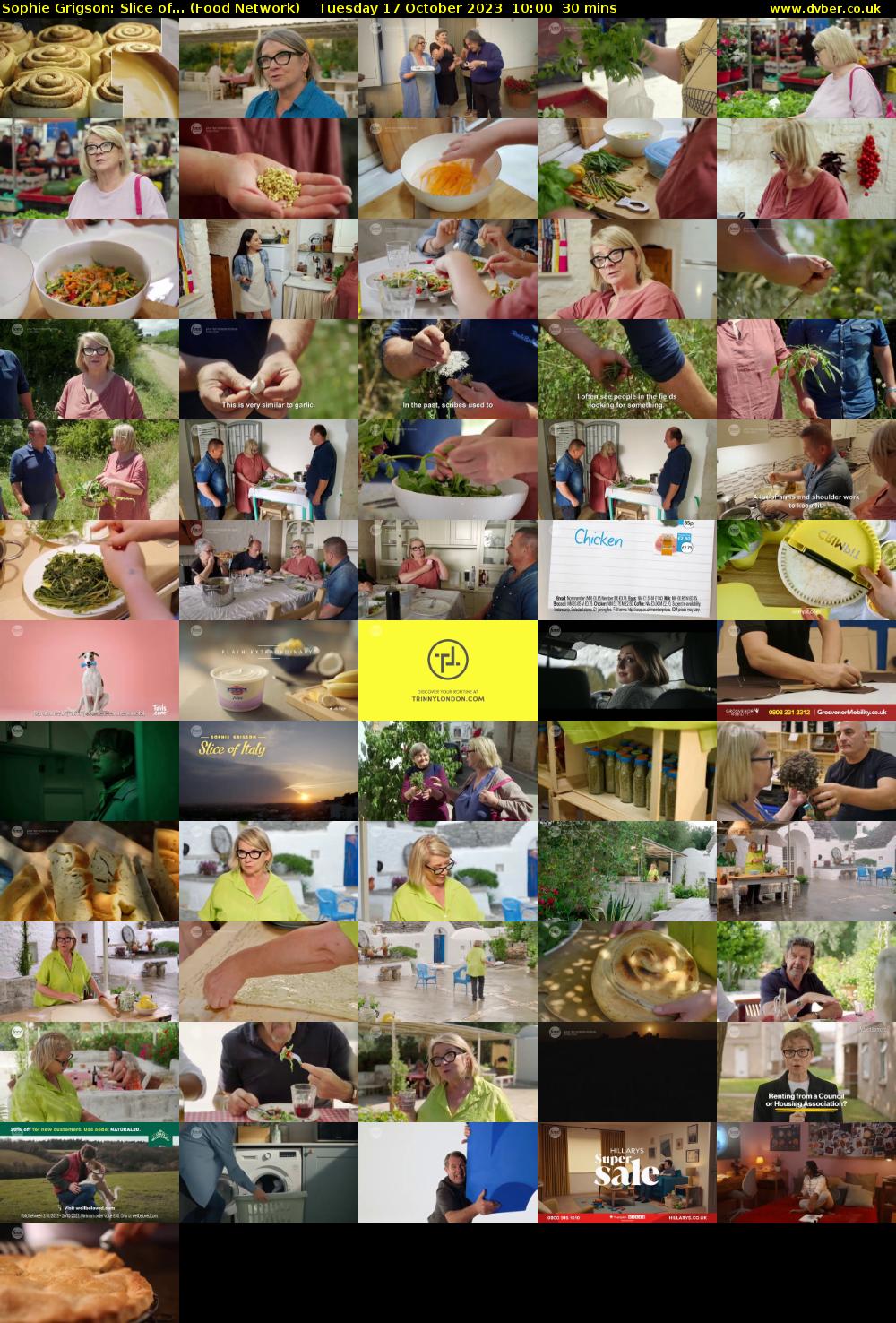 Sophie Grigson: Slice of... (Food Network) Tuesday 17 October 2023 10:00 - 10:30