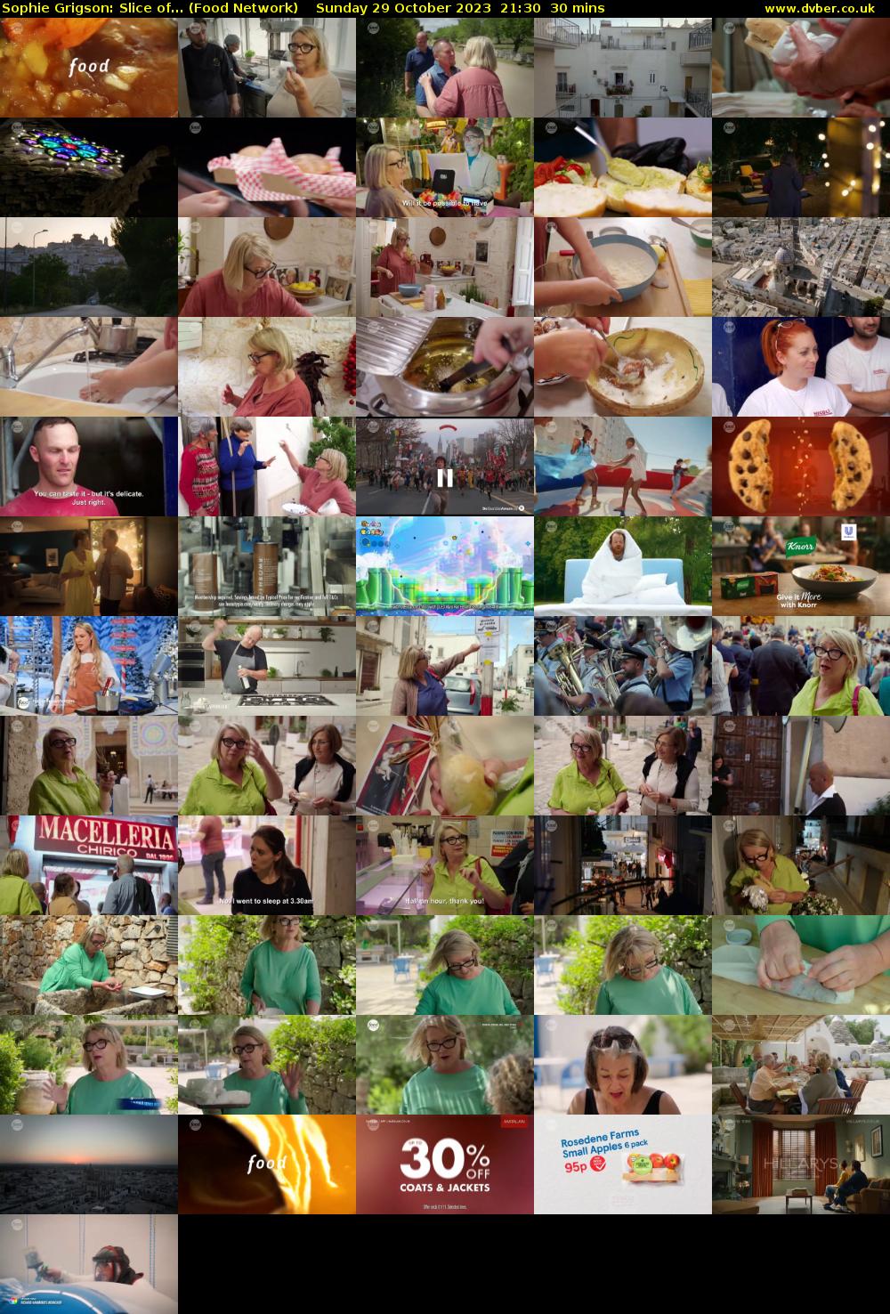 Sophie Grigson: Slice of... (Food Network) Sunday 29 October 2023 21:30 - 22:00