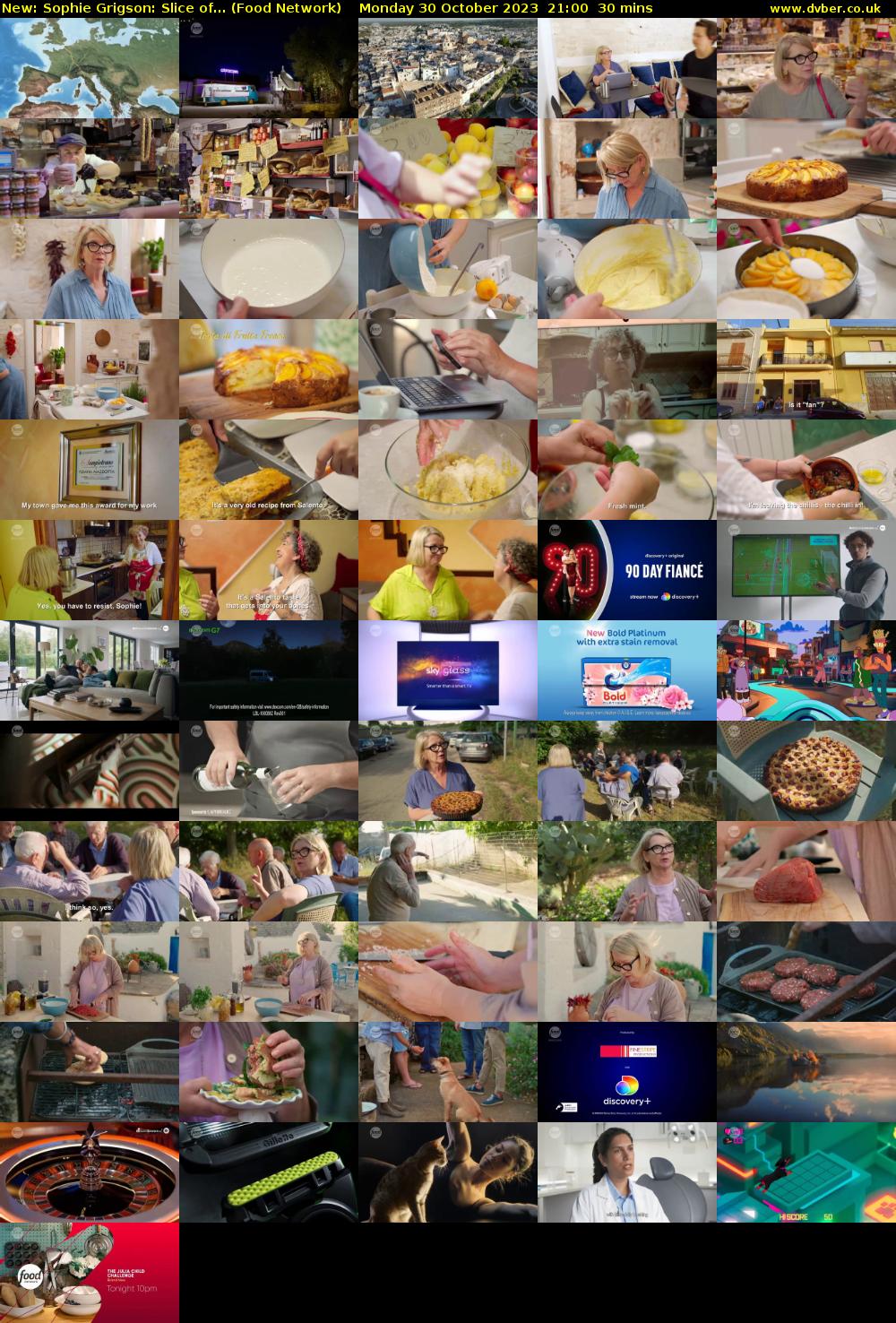 Sophie Grigson: Slice of... (Food Network) Monday 30 October 2023 21:00 - 21:30