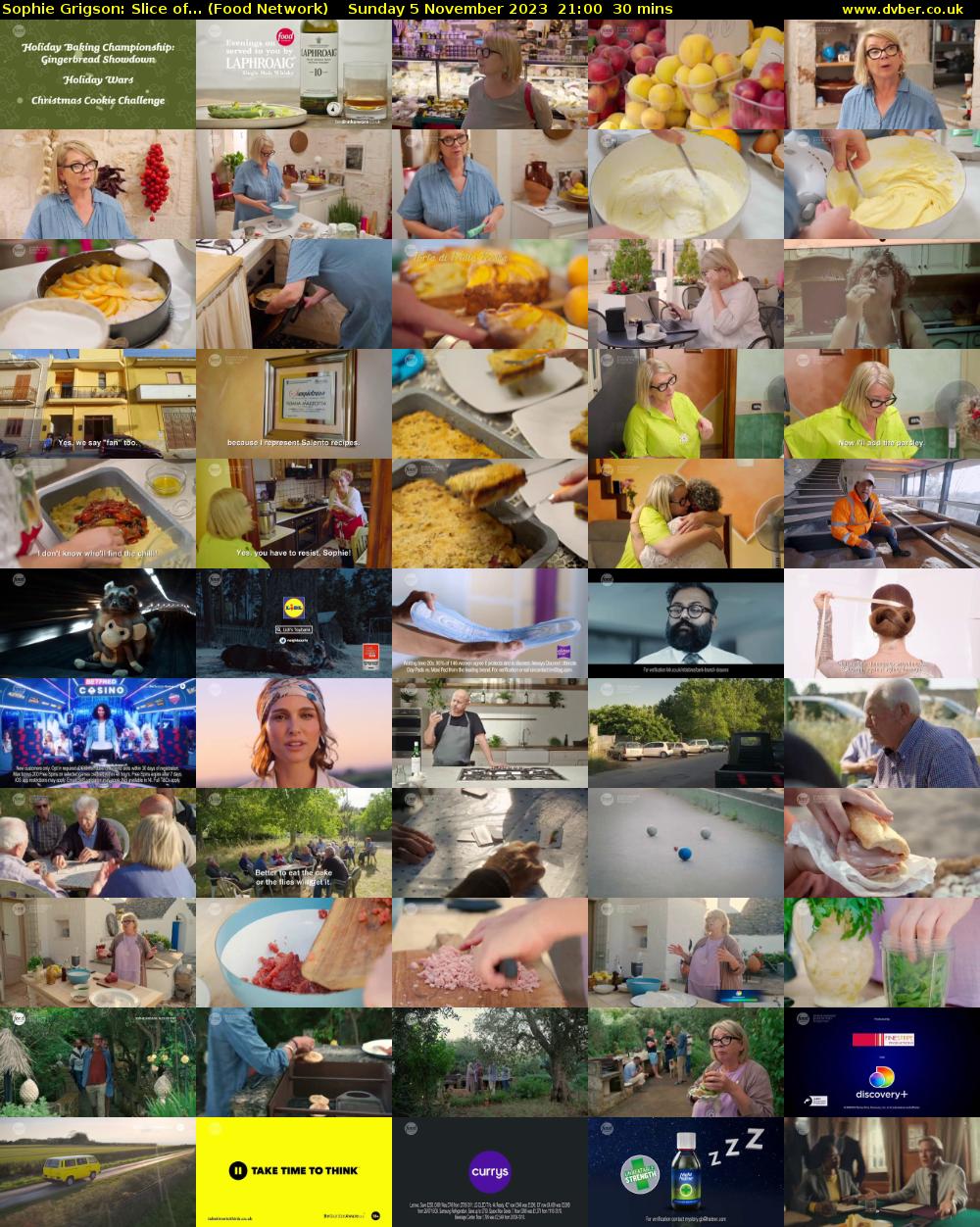 Sophie Grigson: Slice of... (Food Network) Sunday 5 November 2023 21:00 - 21:30