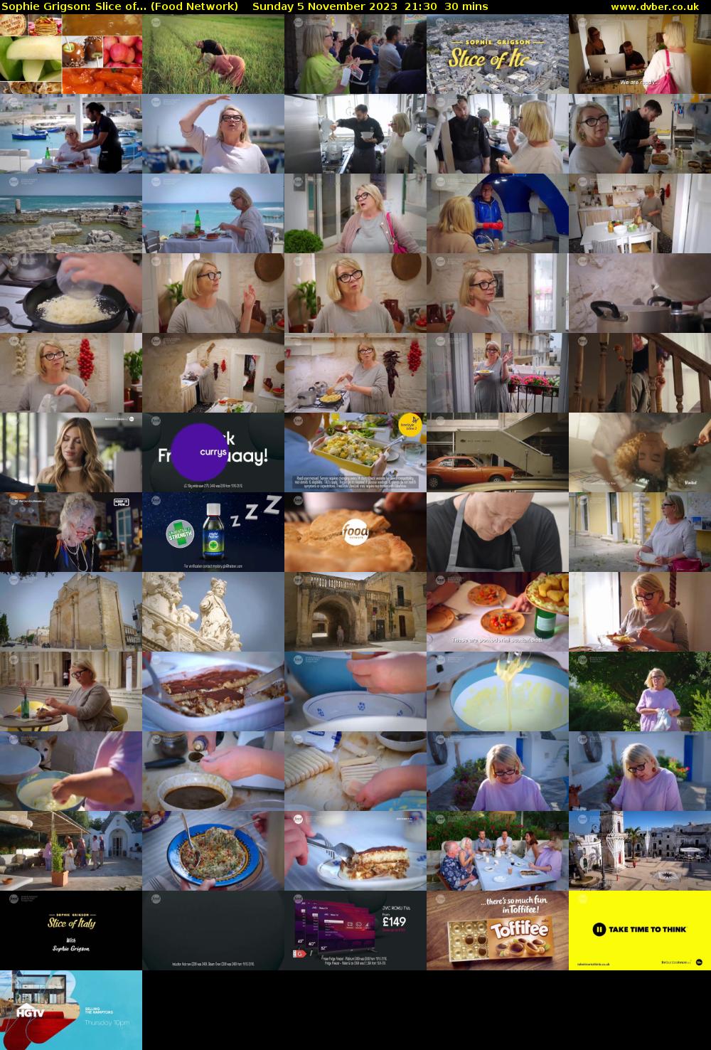 Sophie Grigson: Slice of... (Food Network) Sunday 5 November 2023 21:30 - 22:00