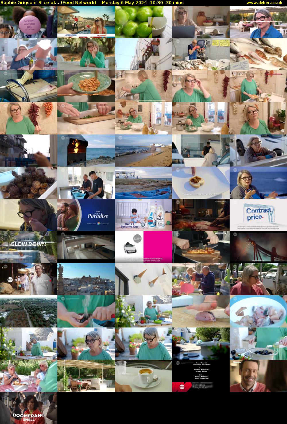Sophie Grigson: Slice of... (Food Network) Monday 6 May 2024 10:30 - 11:00
