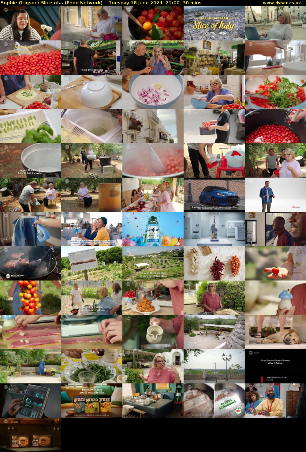 Sophie Grigson: Slice of... (Food Network) Tuesday 18 June 2024 21:00 - 21:30