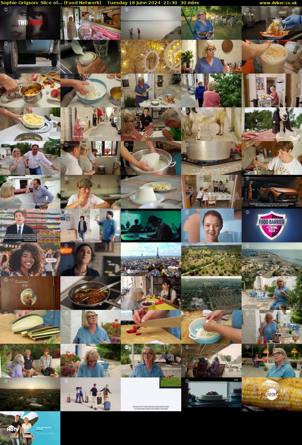 Sophie Grigson: Slice of... (Food Network) Tuesday 18 June 2024 21:30 - 22:00