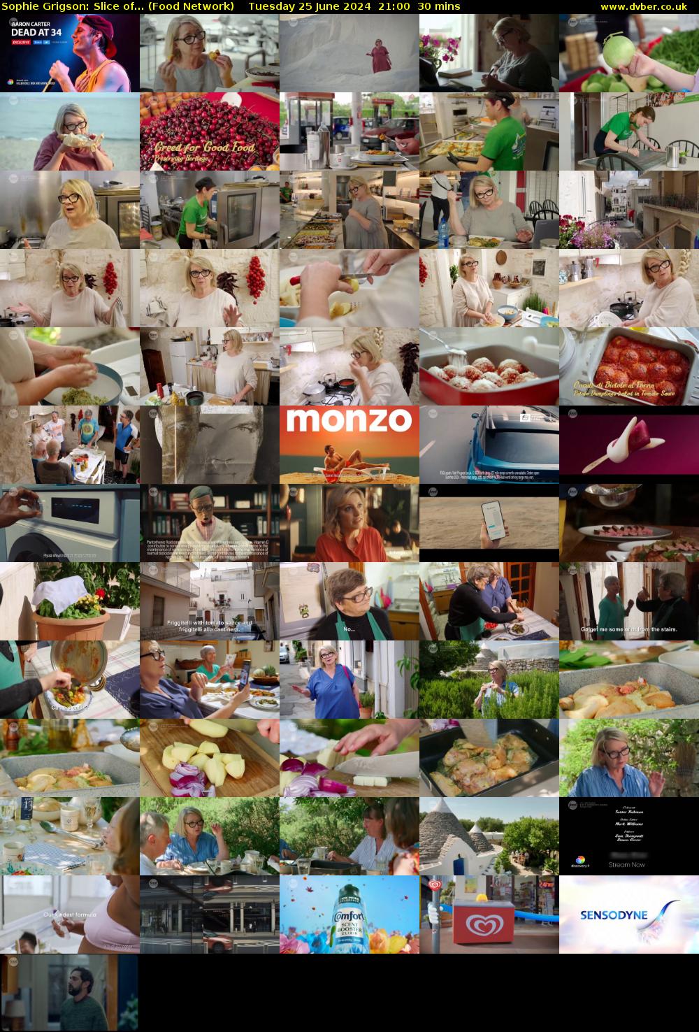 Sophie Grigson: Slice of... (Food Network) Tuesday 25 June 2024 21:00 - 21:30