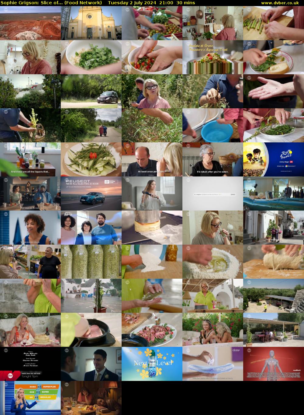 Sophie Grigson: Slice of... (Food Network) Tuesday 2 July 2024 21:00 - 21:30