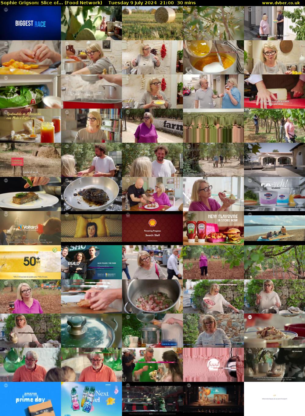 Sophie Grigson: Slice of... (Food Network) Tuesday 9 July 2024 21:00 - 21:30