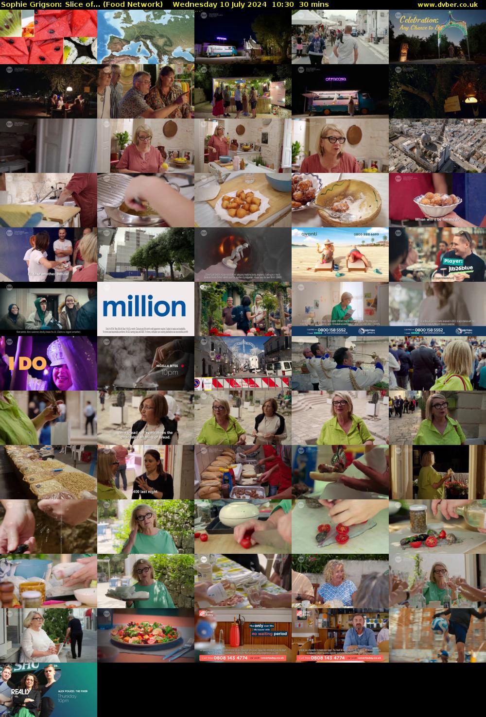Sophie Grigson: Slice of... (Food Network) Wednesday 10 July 2024 10:30 - 11:00