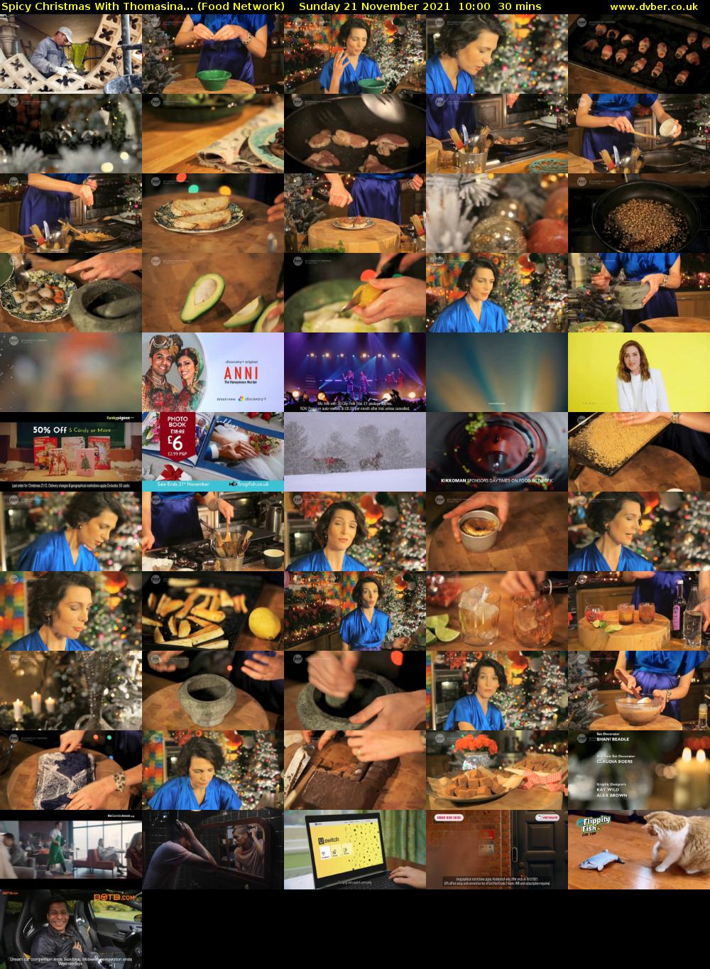 Spicy Christmas With Thomasina... (Food Network) Sunday 21 November 2021 10:00 - 10:30