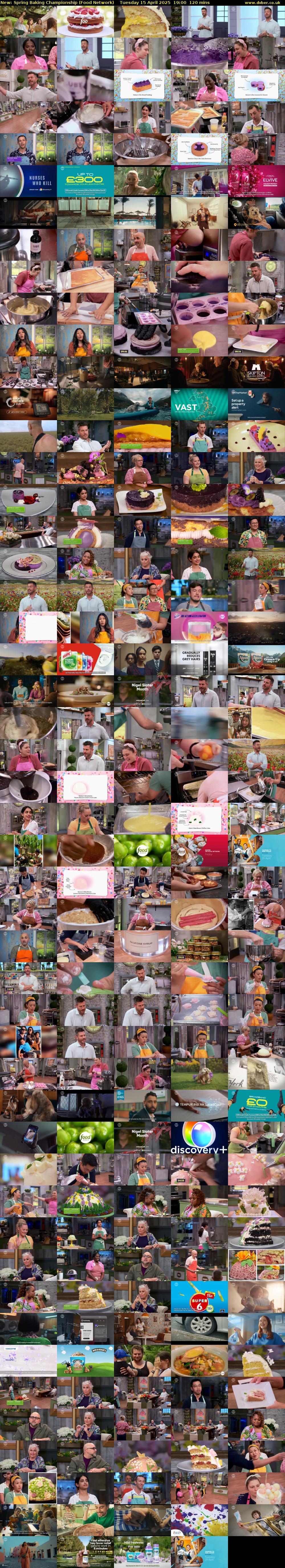 Spring Baking Championship (Food Network) Tuesday 15 April 2025 19:00 - 21:00