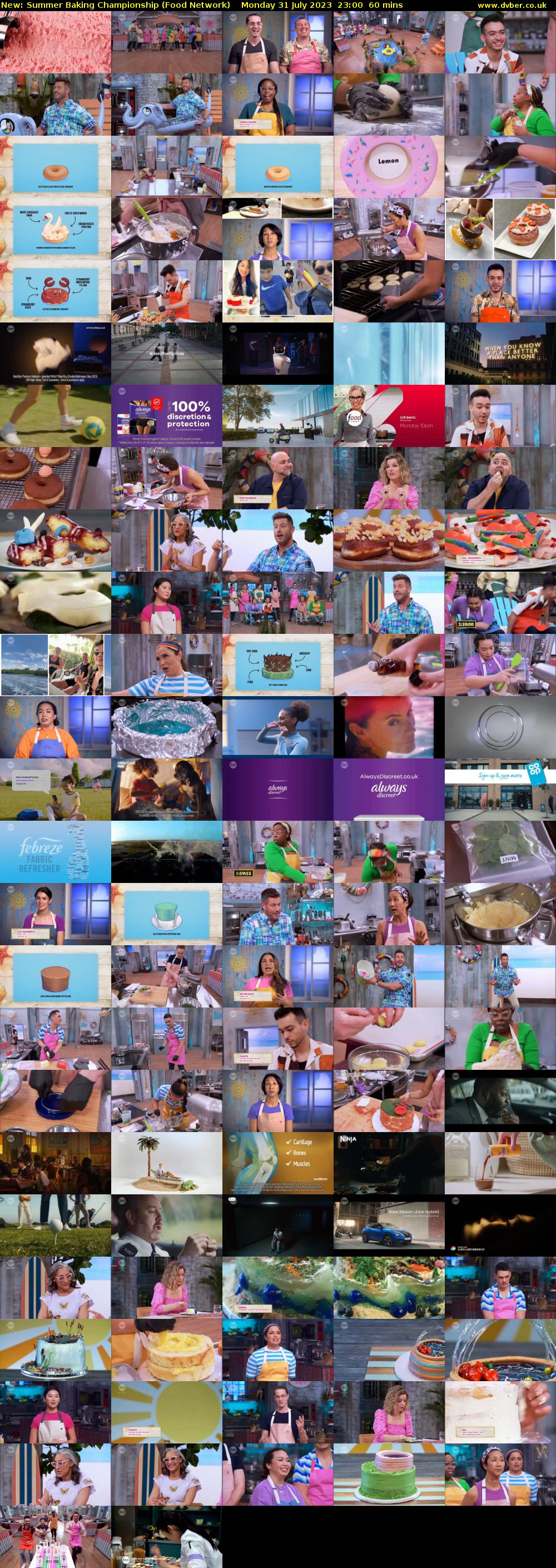Summer Baking Championship (Food Network) Monday 31 July 2023 23:00 - 00:00