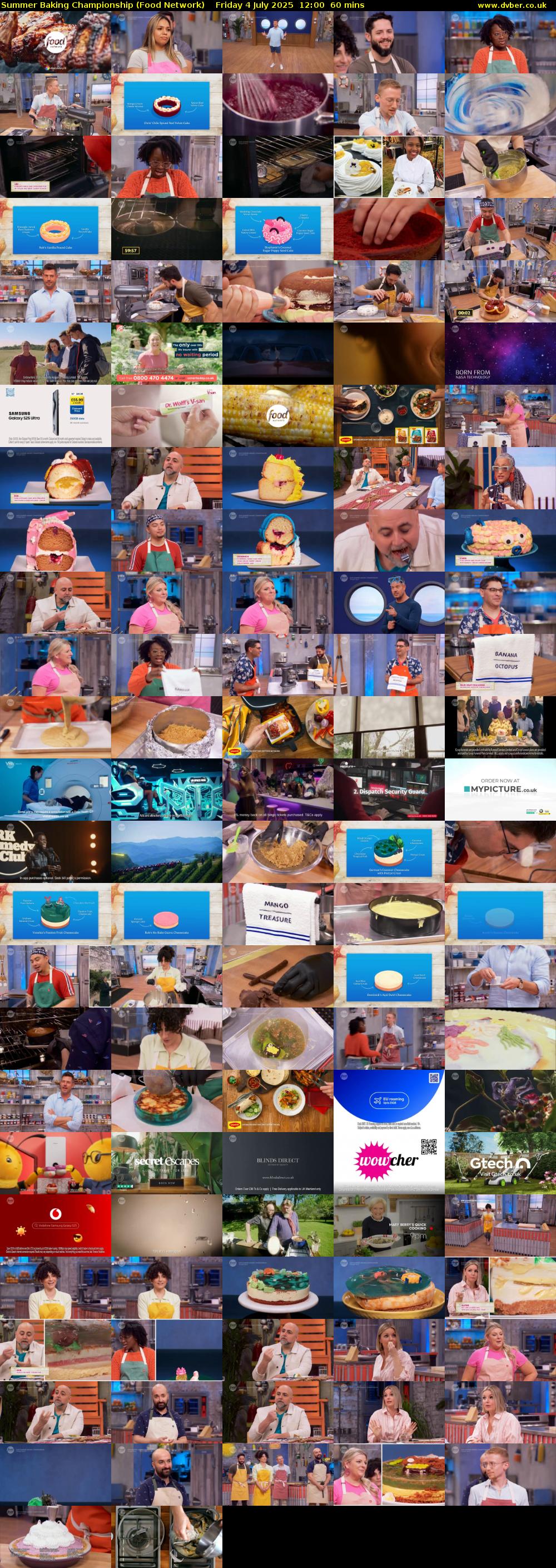 Summer Baking Championship (Food Network) Friday 4 July 2025 12:00 - 13:00