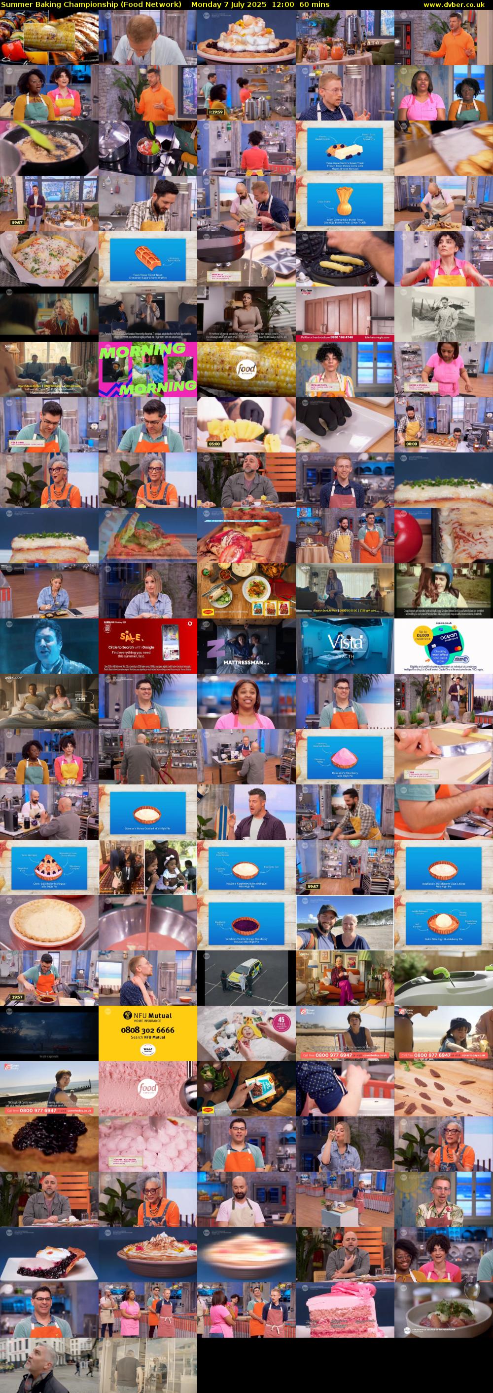 Summer Baking Championship (Food Network) Monday 7 July 2025 12:00 - 13:00
