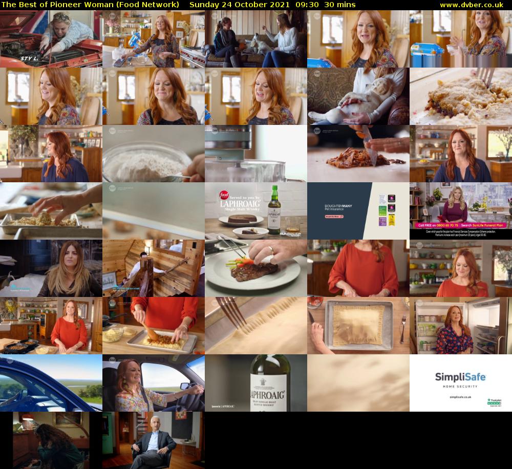 The Best of Pioneer Woman (Food Network) Sunday 24 October 2021 09:30 - 10:00