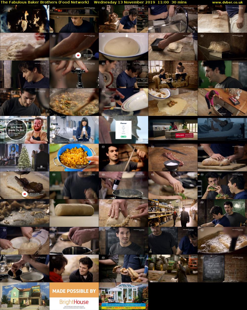 The Fabulous Baker Brothers (Food Network) Wednesday 13 November 2019 11:00 - 11:30