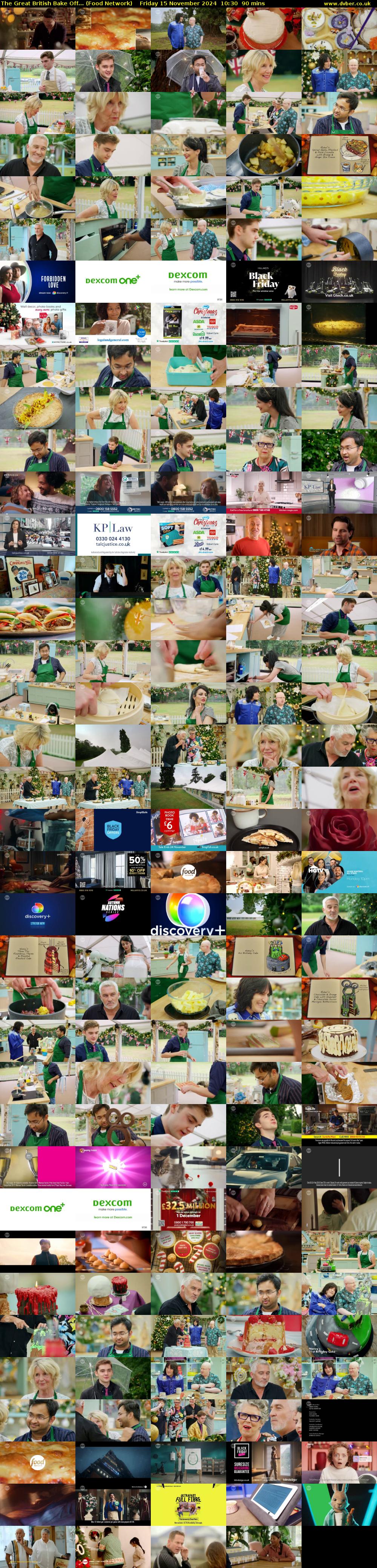 The Great British Bake Off... (Food Network) Friday 15 November 2024 10:30 - 12:00