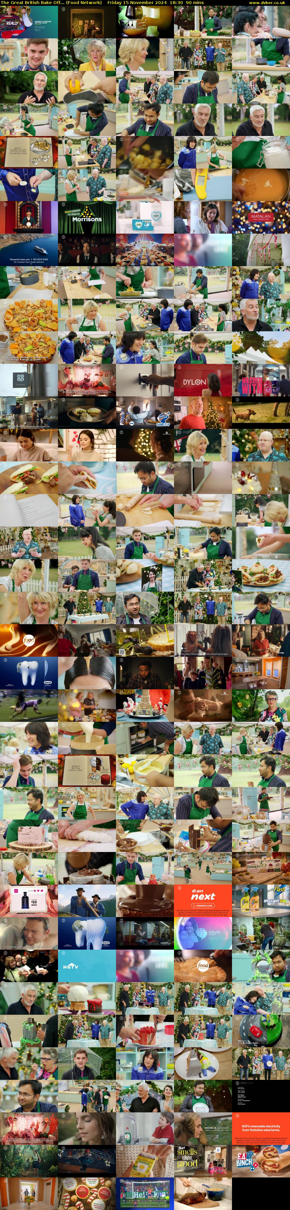 The Great British Bake Off... (Food Network) Friday 15 November 2024 18:30 - 20:00