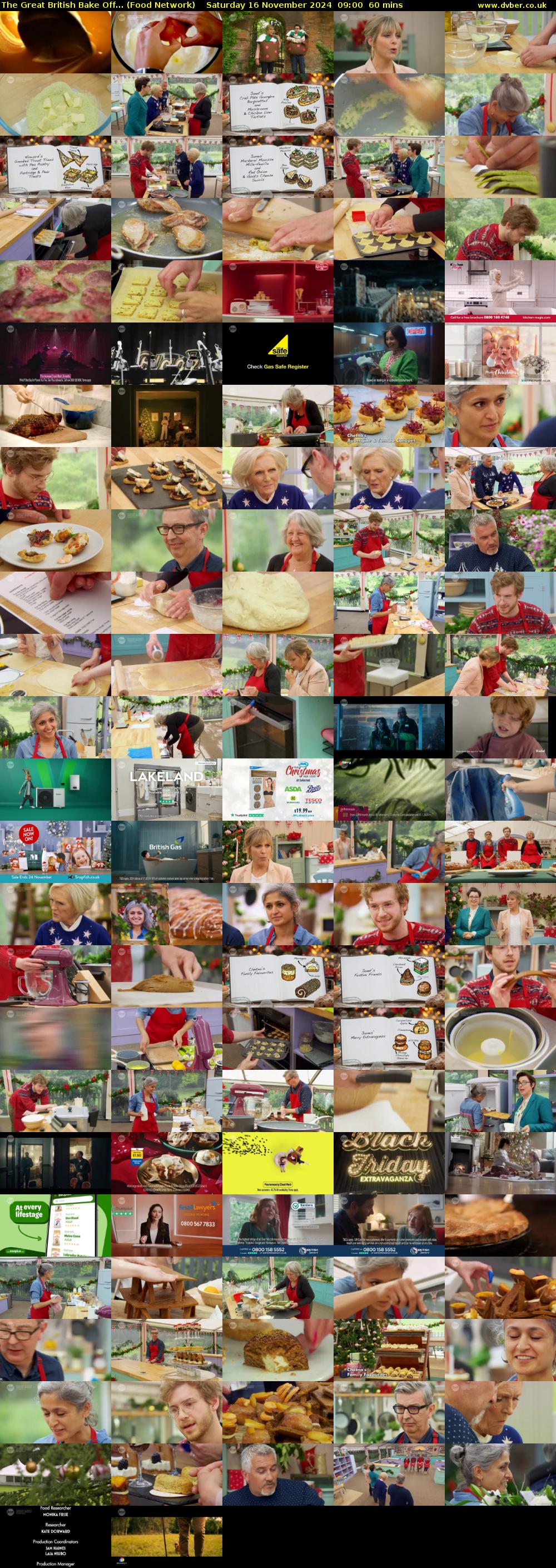 The Great British Bake Off... (Food Network) Saturday 16 November 2024 09:00 - 10:00
