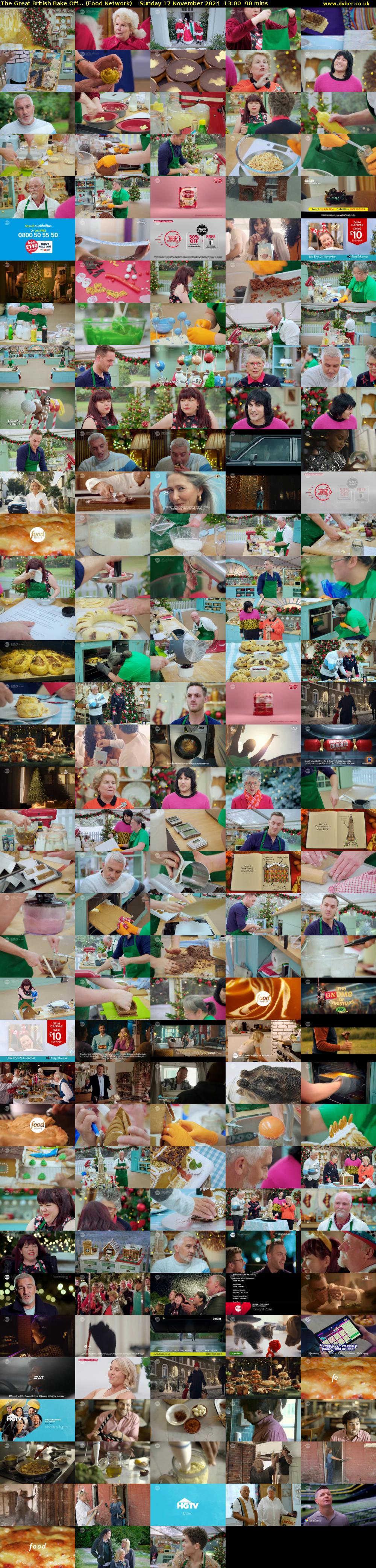 The Great British Bake Off... (Food Network) Sunday 17 November 2024 13:00 - 14:30