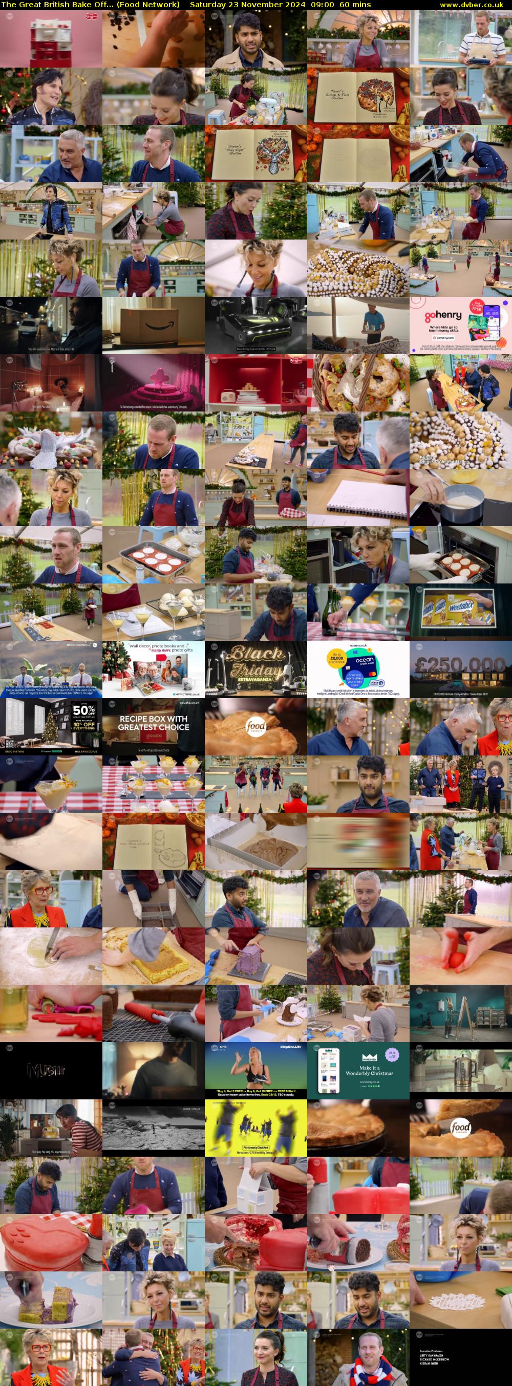 The Great British Bake Off... (Food Network) Saturday 23 November 2024 09:00 - 10:00