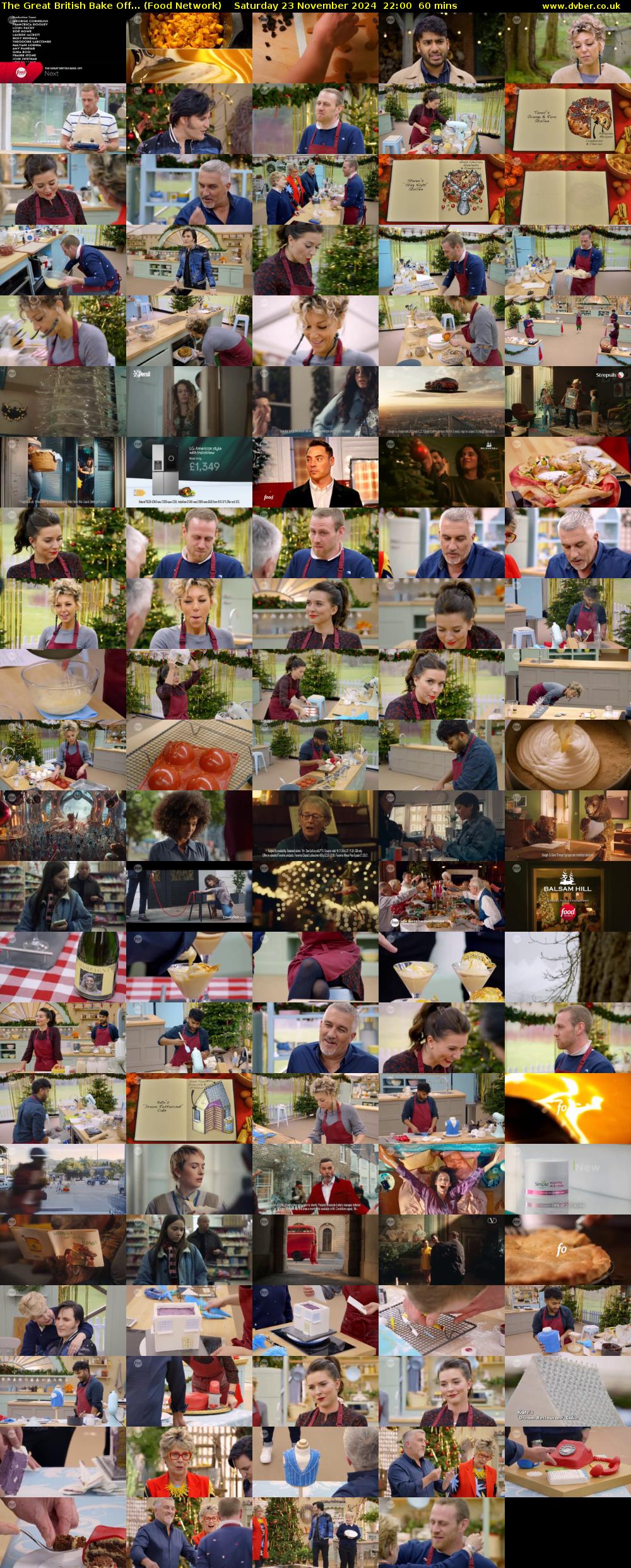 The Great British Bake Off... (Food Network) Saturday 23 November 2024 22:00 - 23:00
