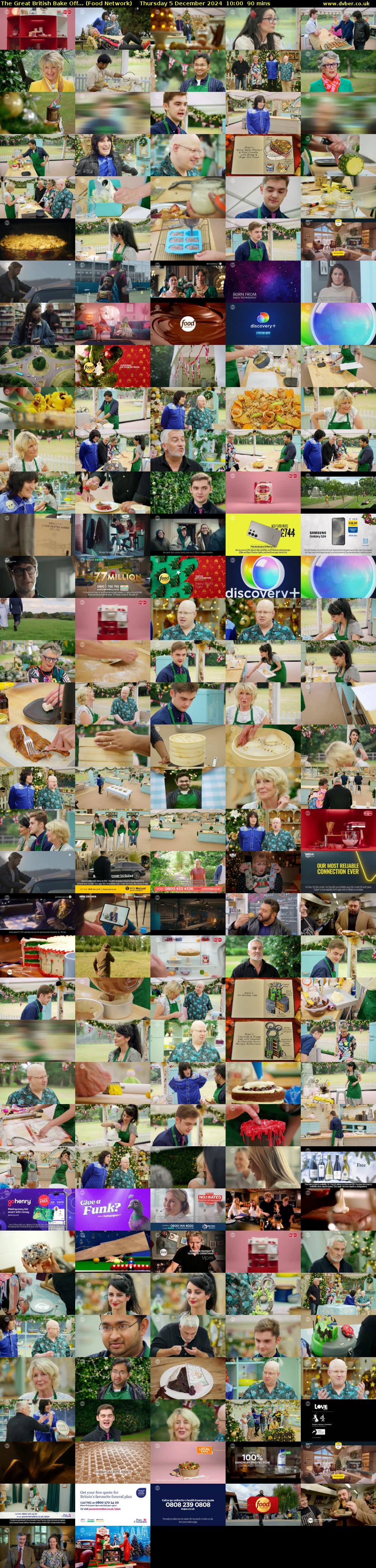 The Great British Bake Off... (Food Network) Thursday 5 December 2024 10:00 - 11:30