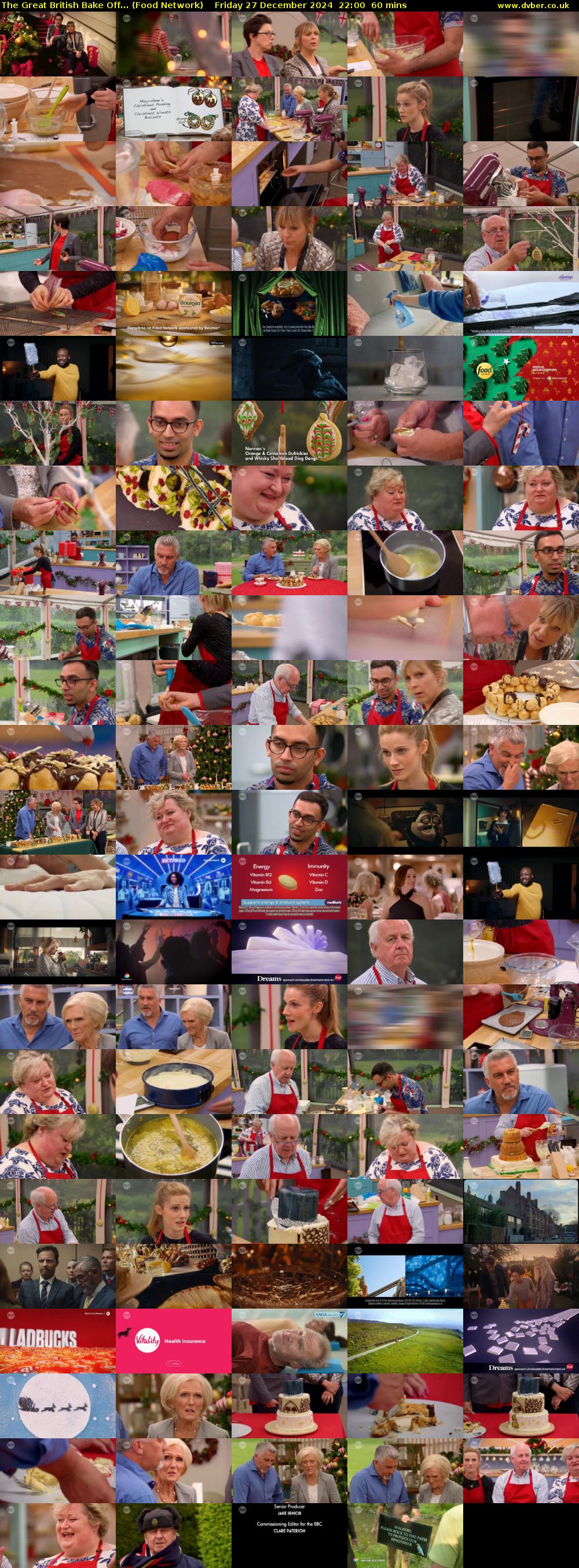 The Great British Bake Off... (Food Network) Friday 27 December 2024 22:00 - 23:00