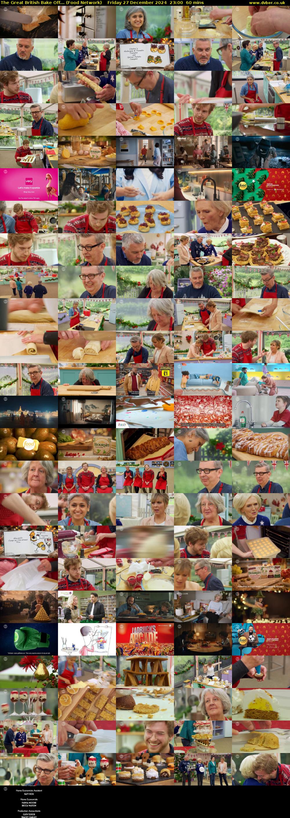 The Great British Bake Off... (Food Network) Friday 27 December 2024 23:00 - 00:00