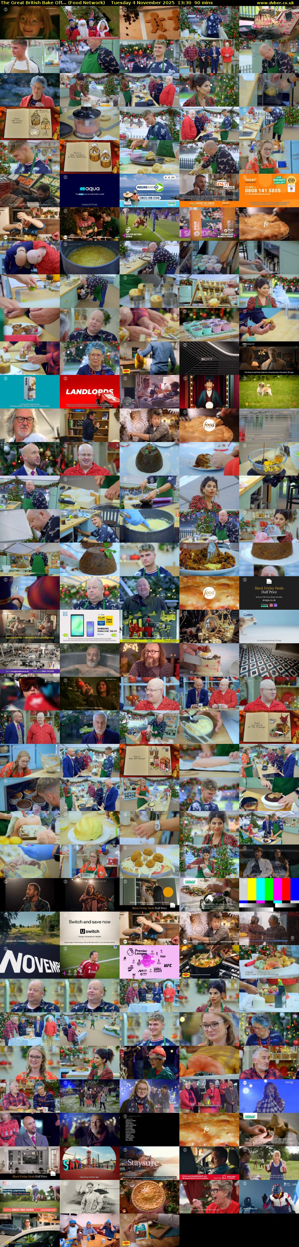 The Great British Bake Off... (Food Network) Tuesday 4 November 2025 13:30 - 15:00