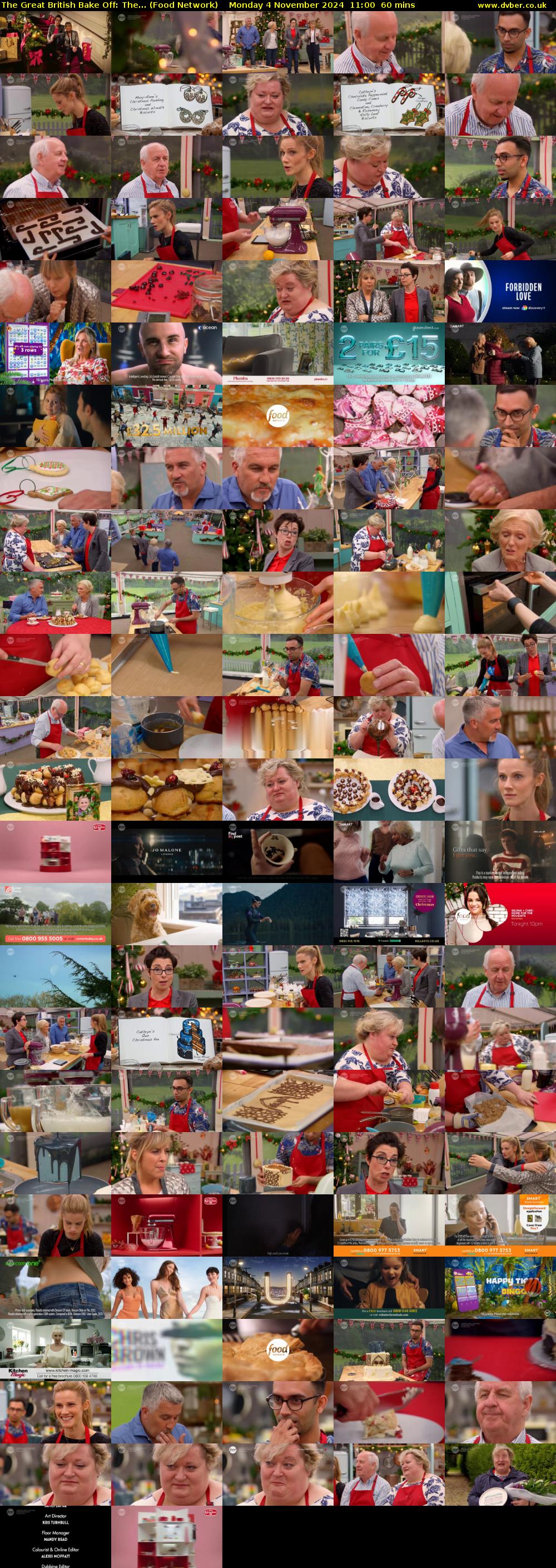 The Great British Bake Off: The... (Food Network) Monday 4 November 2024 11:00 - 12:00