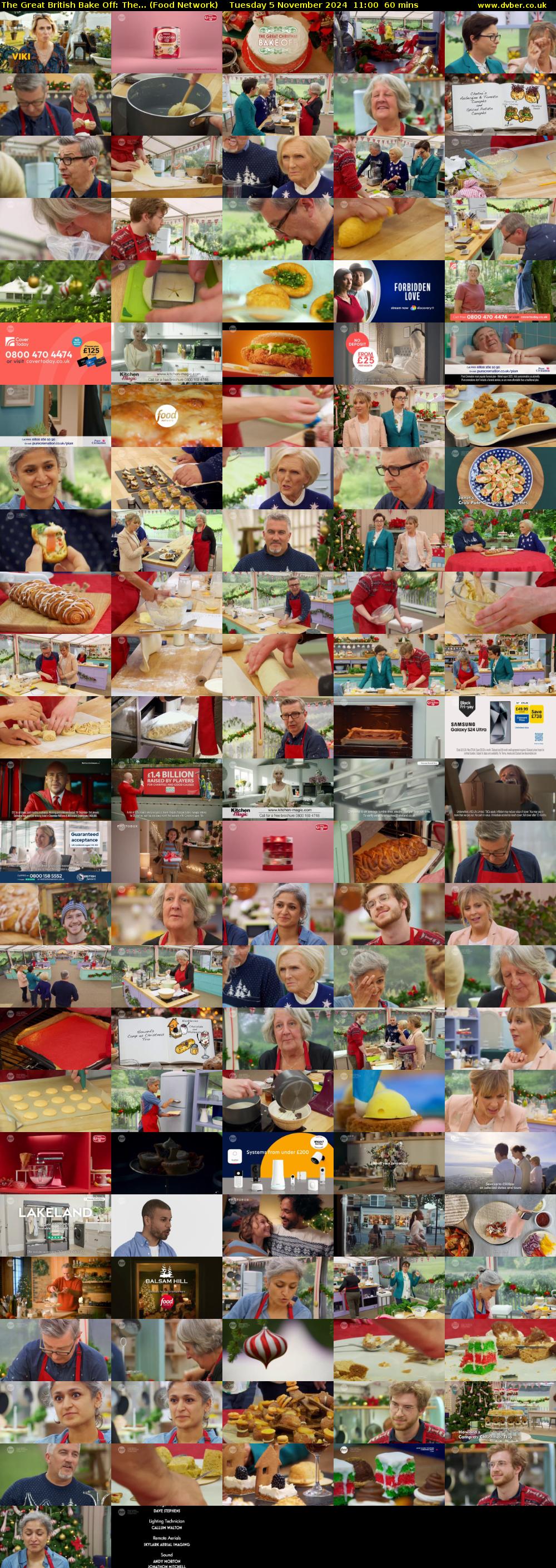 The Great British Bake Off: The... (Food Network) Tuesday 5 November 2024 11:00 - 12:00