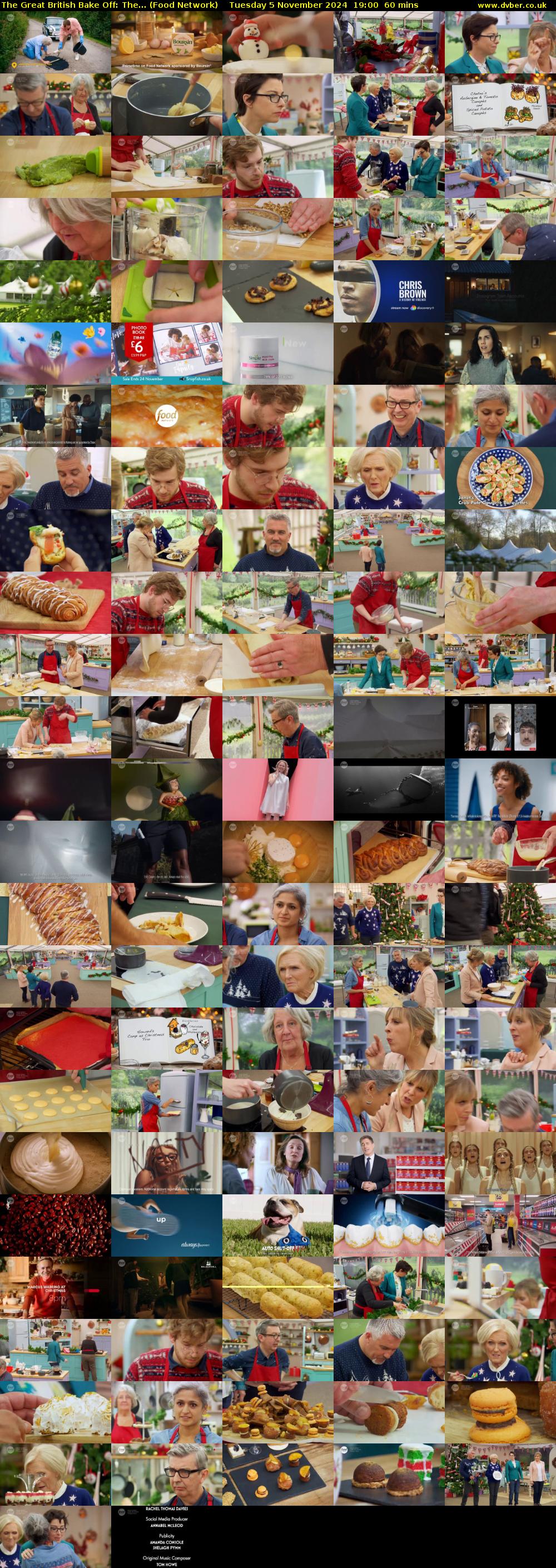 The Great British Bake Off: The... (Food Network) Tuesday 5 November 2024 19:00 - 20:00