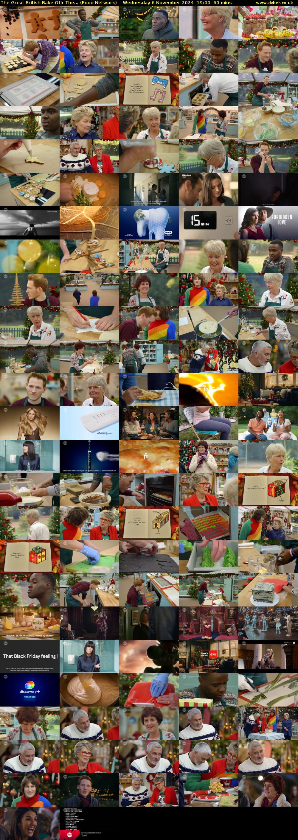 The Great British Bake Off: The... (Food Network) Wednesday 6 November 2024 19:00 - 20:00