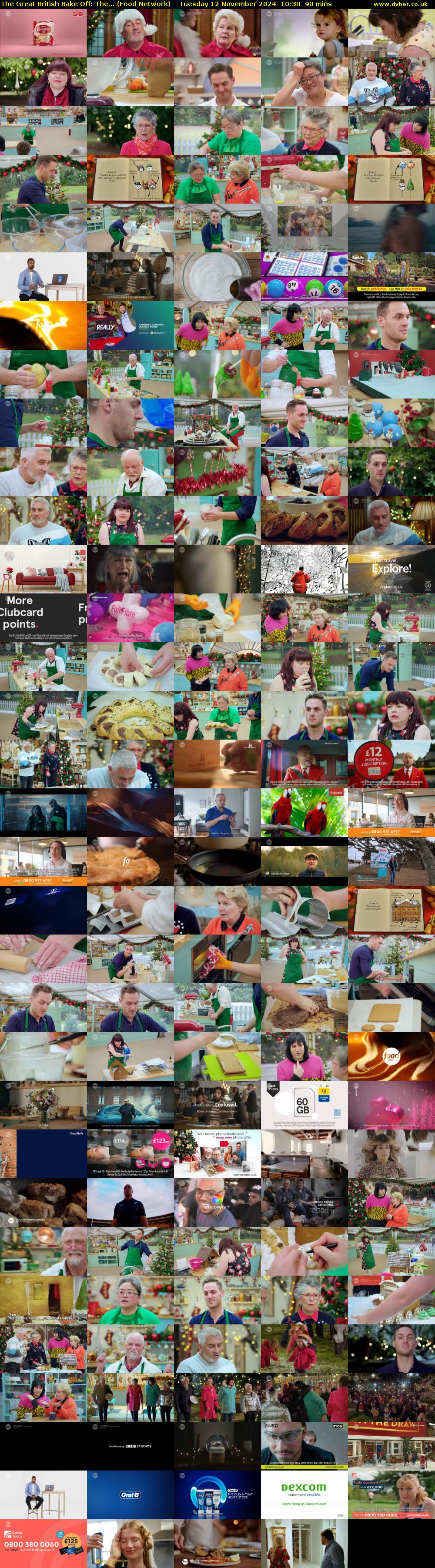 The Great British Bake Off: The... (Food Network) Tuesday 12 November 2024 10:30 - 12:00